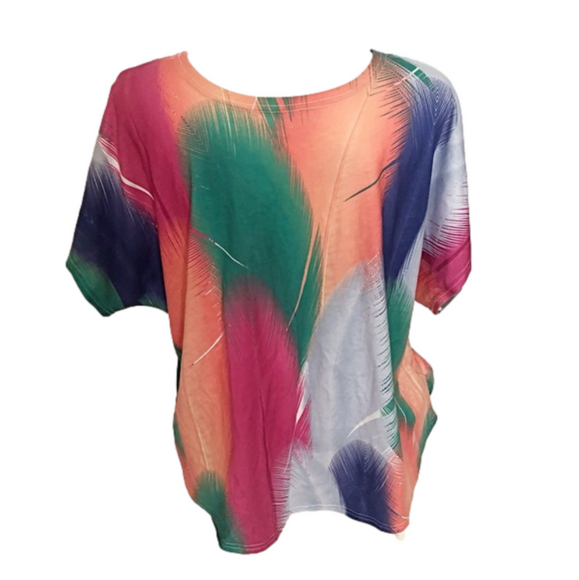 Colourful Feathers Top - Picture 4 of 4